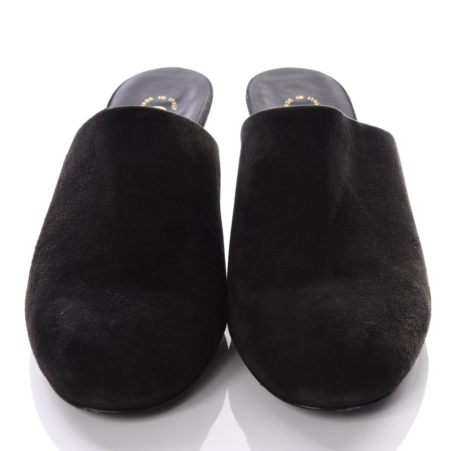 Kid Suede Logo Mules 39 Black