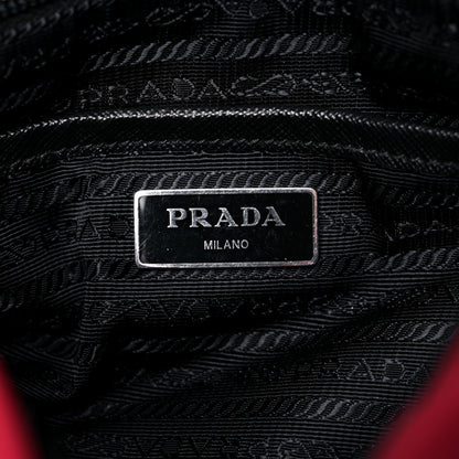 Prada Nylon New Vela Studded Messenger Cherry 6 of 18