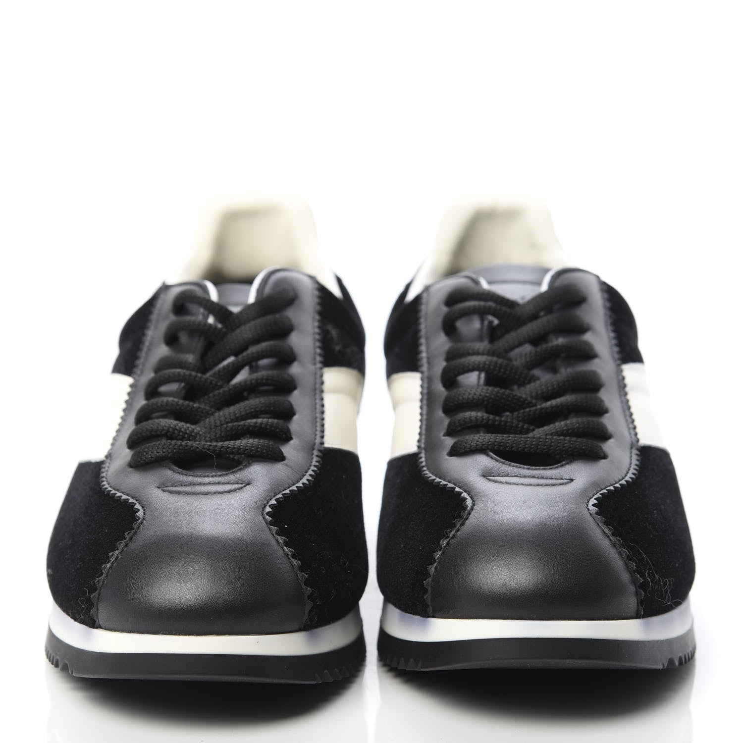 Christian Dior Velvet Mix Diorun Sneakers 36 Black Off White 2 of 11