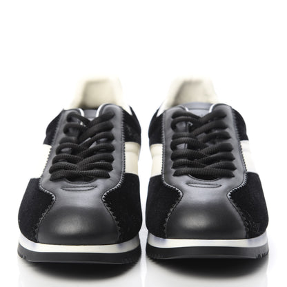 Christian Dior Velvet Mix Diorun Sneakers 36 Black Off White 2 of 11