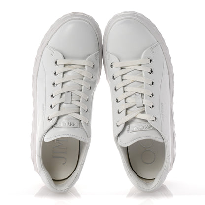 Jimmy Choo Nappa Diamond Light Platform Sneakers 39.5 White 2 of 8