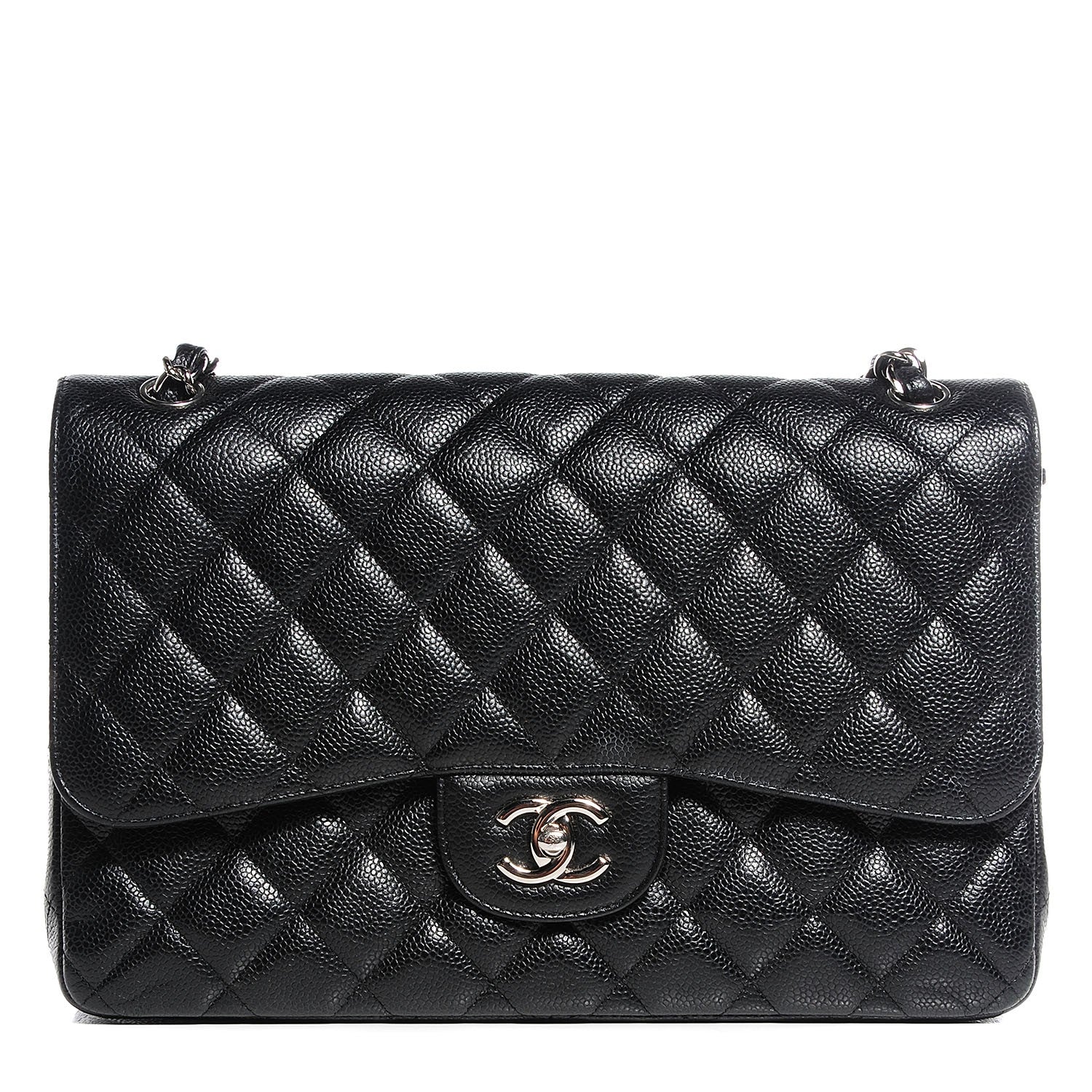 Chanel Caviar Quilted Jumbo Double Flap Black 1 of 9
