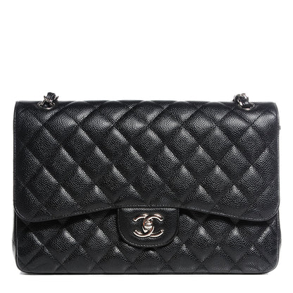 Chanel Caviar Quilted Jumbo Double Flap Black 1 of 9