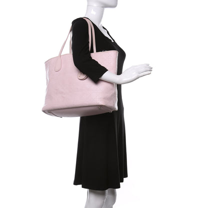 Christian Dior Coated Canvas Cannage Panarea Shopping Tote Pink 2 of 14