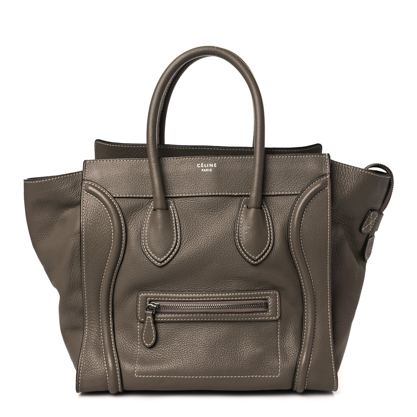 Pebbled Calfskin Mini Luggage Souris