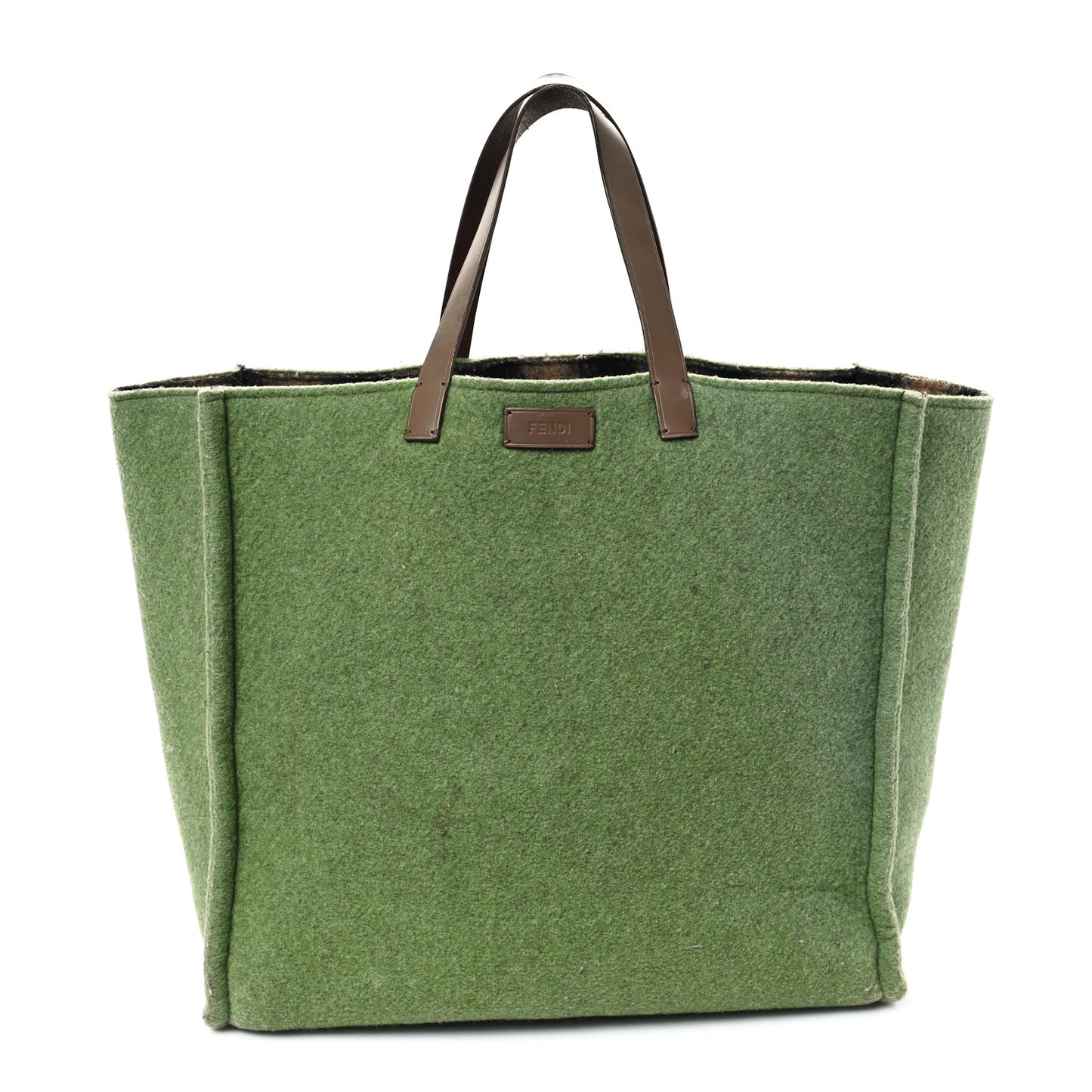 Felt Shopping Tote Green