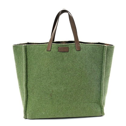 Fendi Felt Shopping Tote Green 1 of 12
