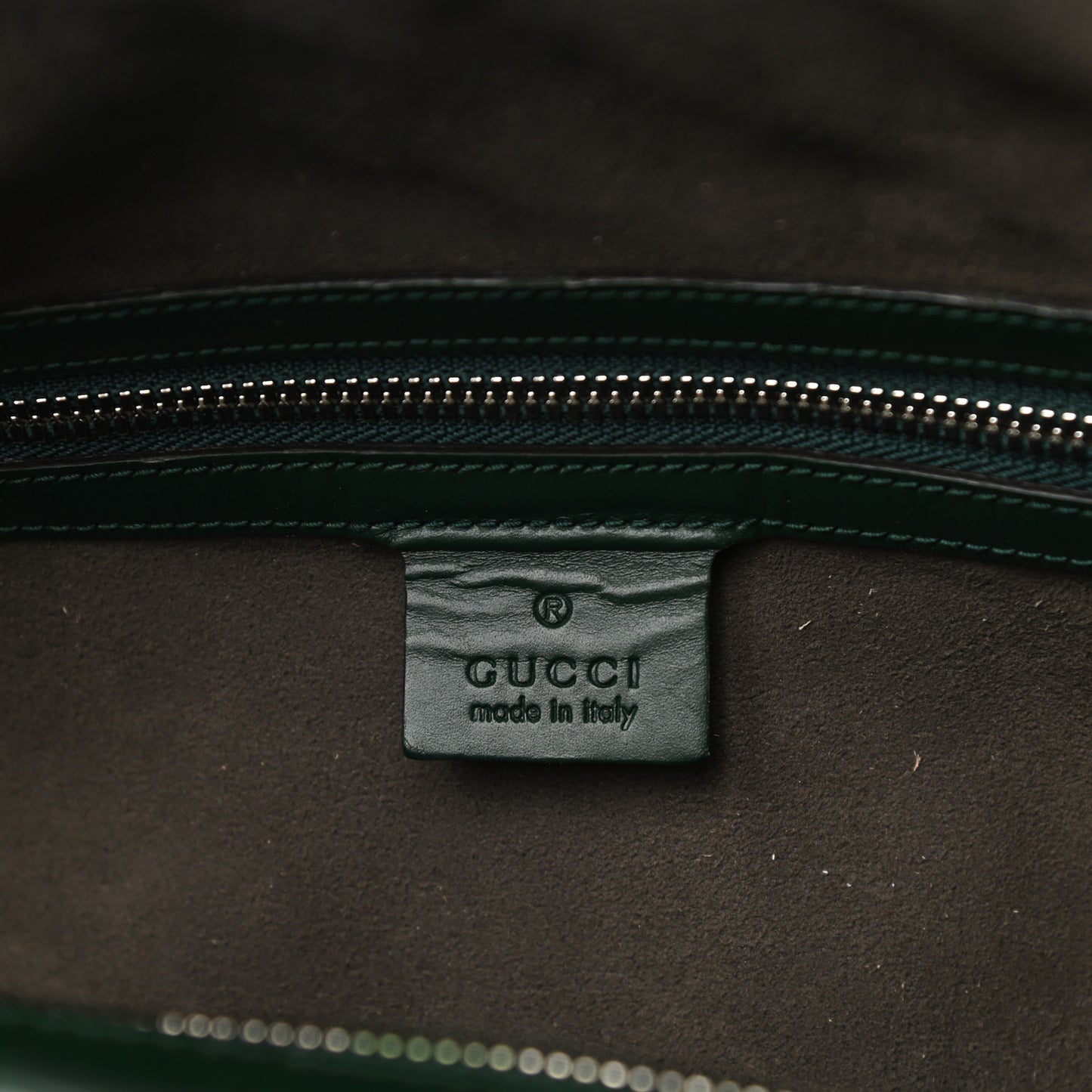 Guccissima Signature Medium Duffle Green