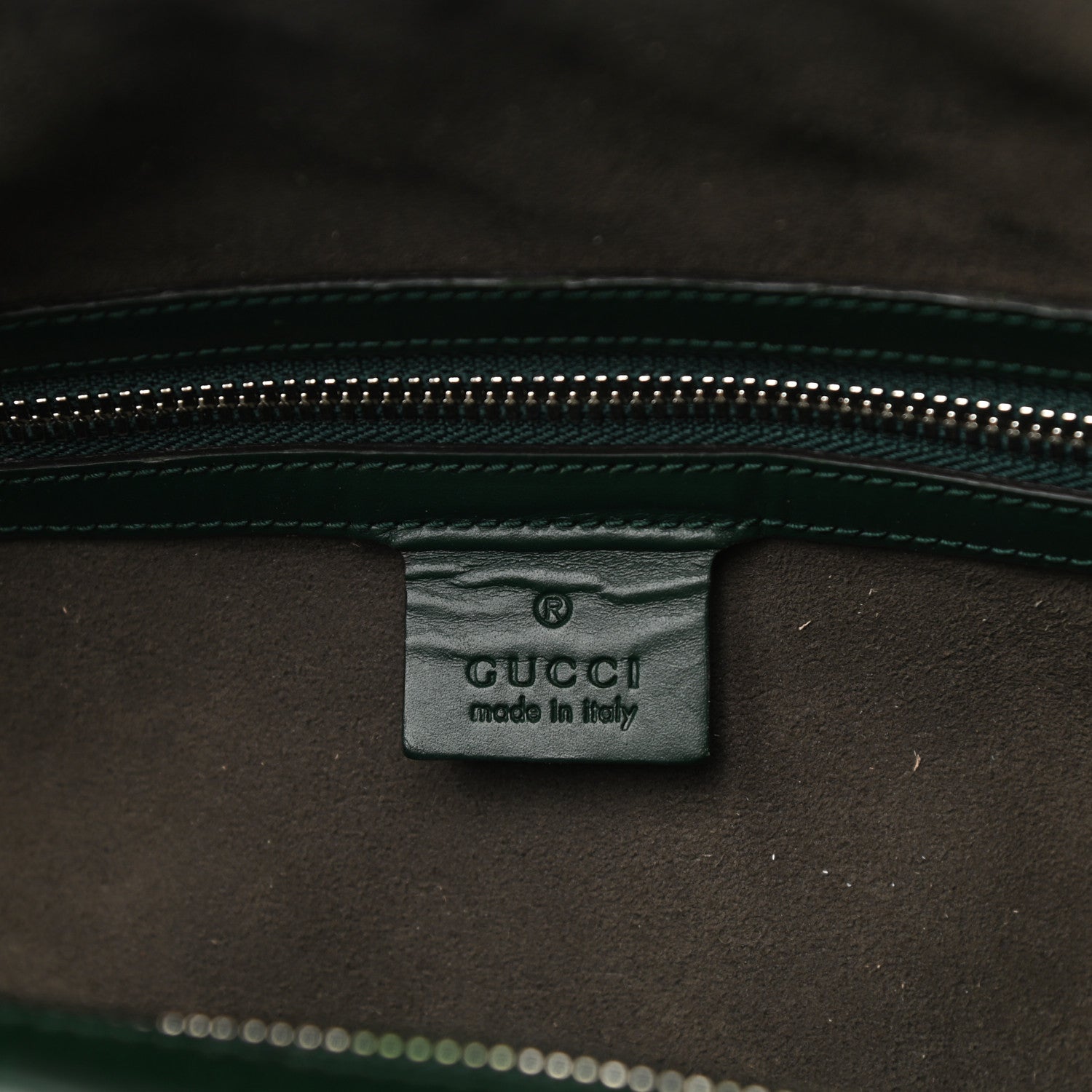 Gucci Guccissima Signature Medium Duffle Green 6 of 12