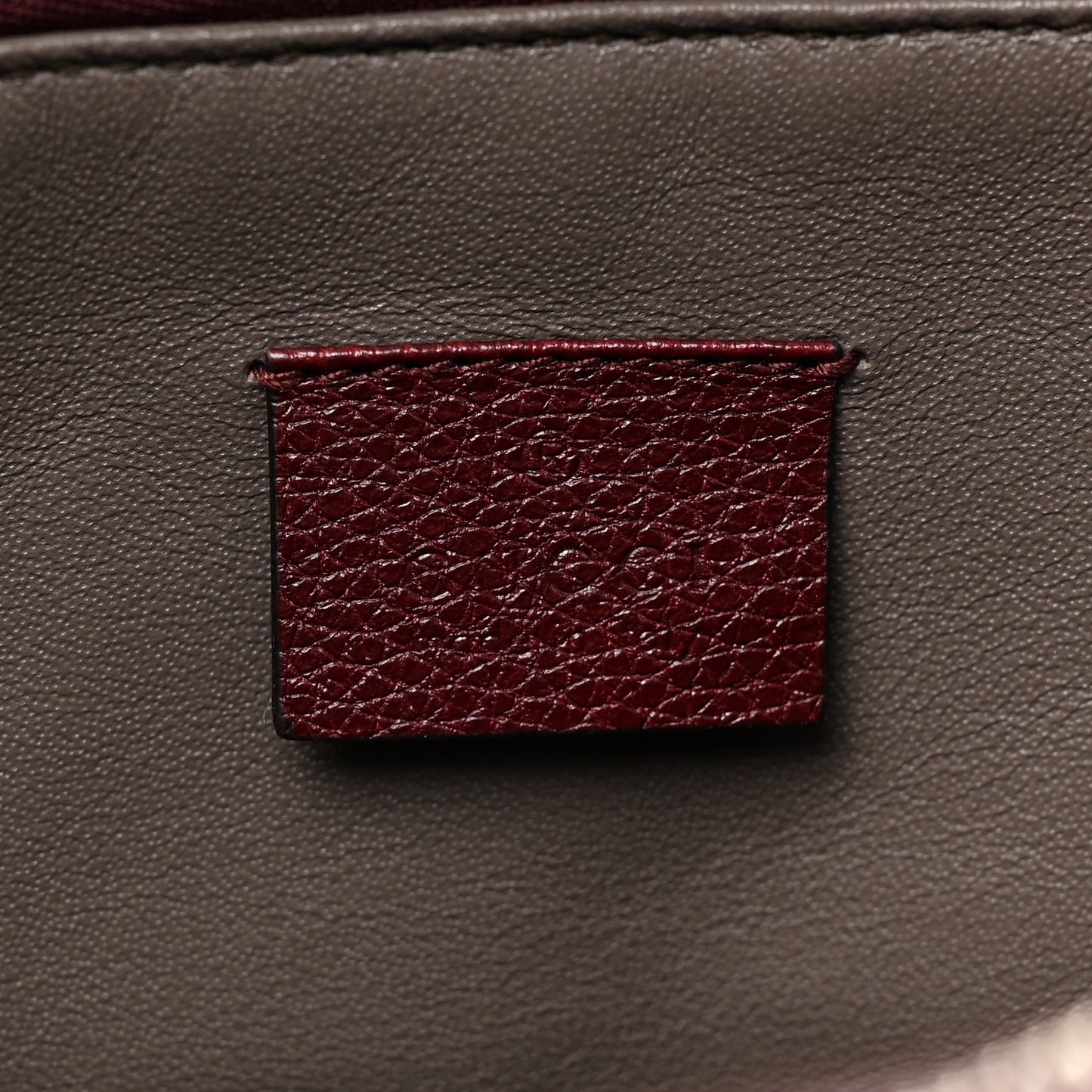 Grainy Calfskin Medium Zumi Top Handle Bag Vintage Bordeaux