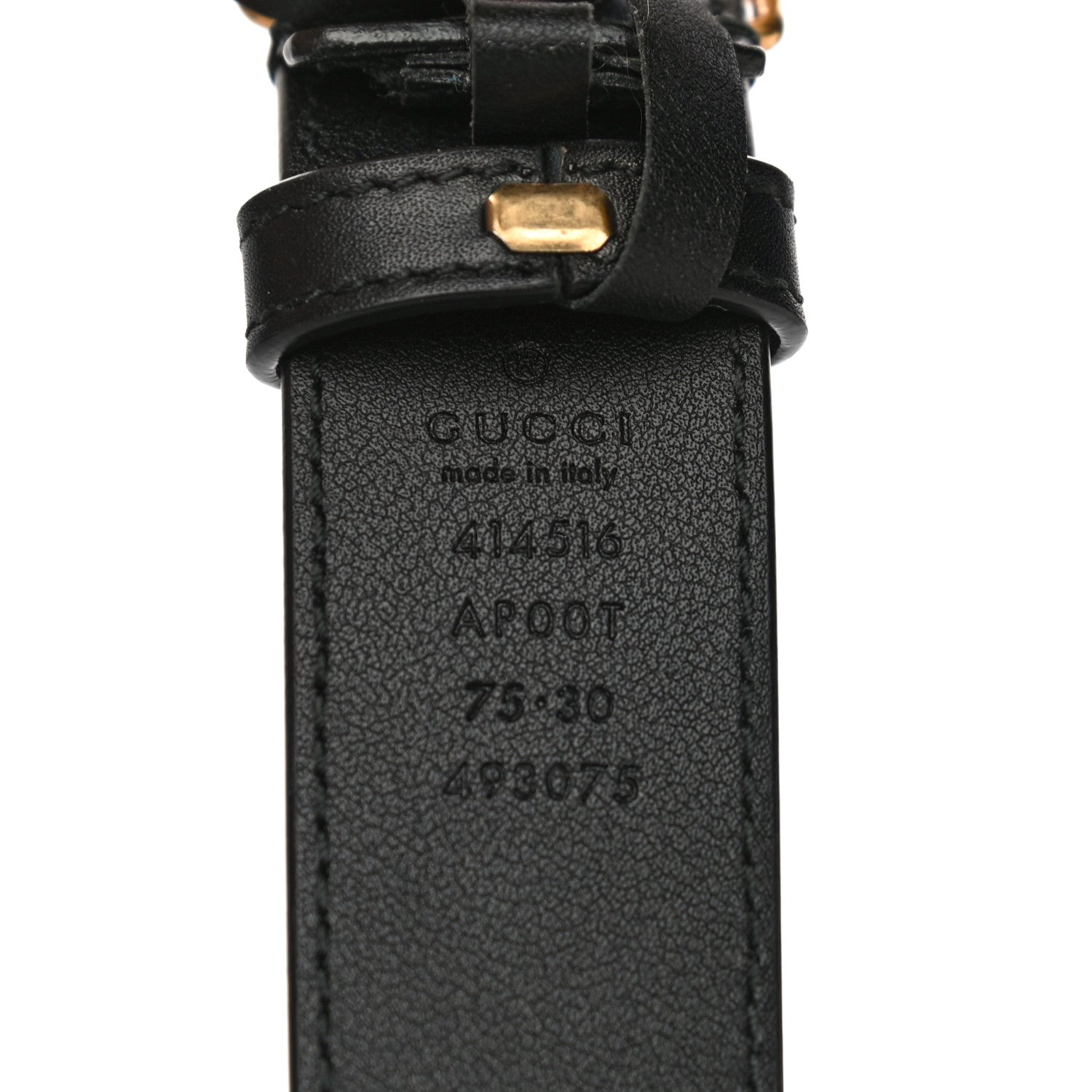 Gucci Calfskin Double G 30mm Belt 75 30 Black 4 of 6