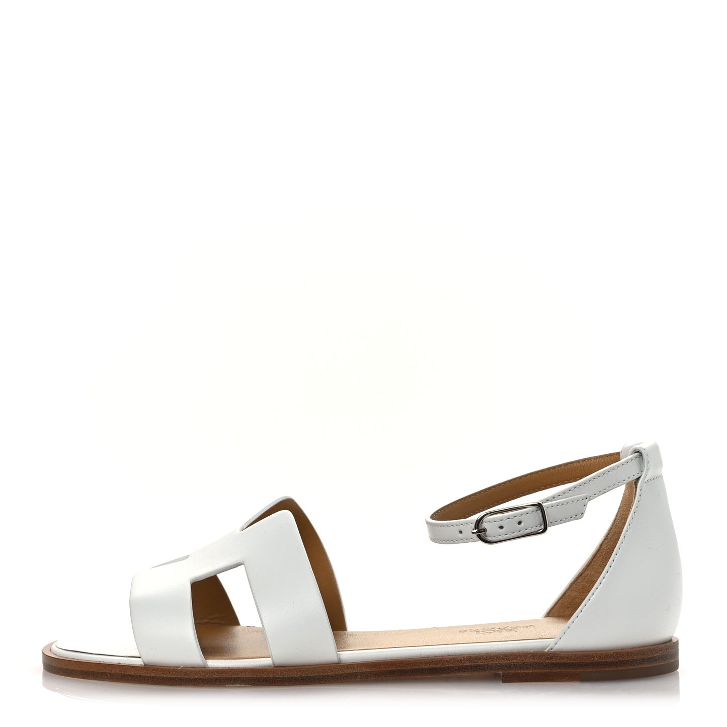 Calfskin Santorini Sandals 38 White