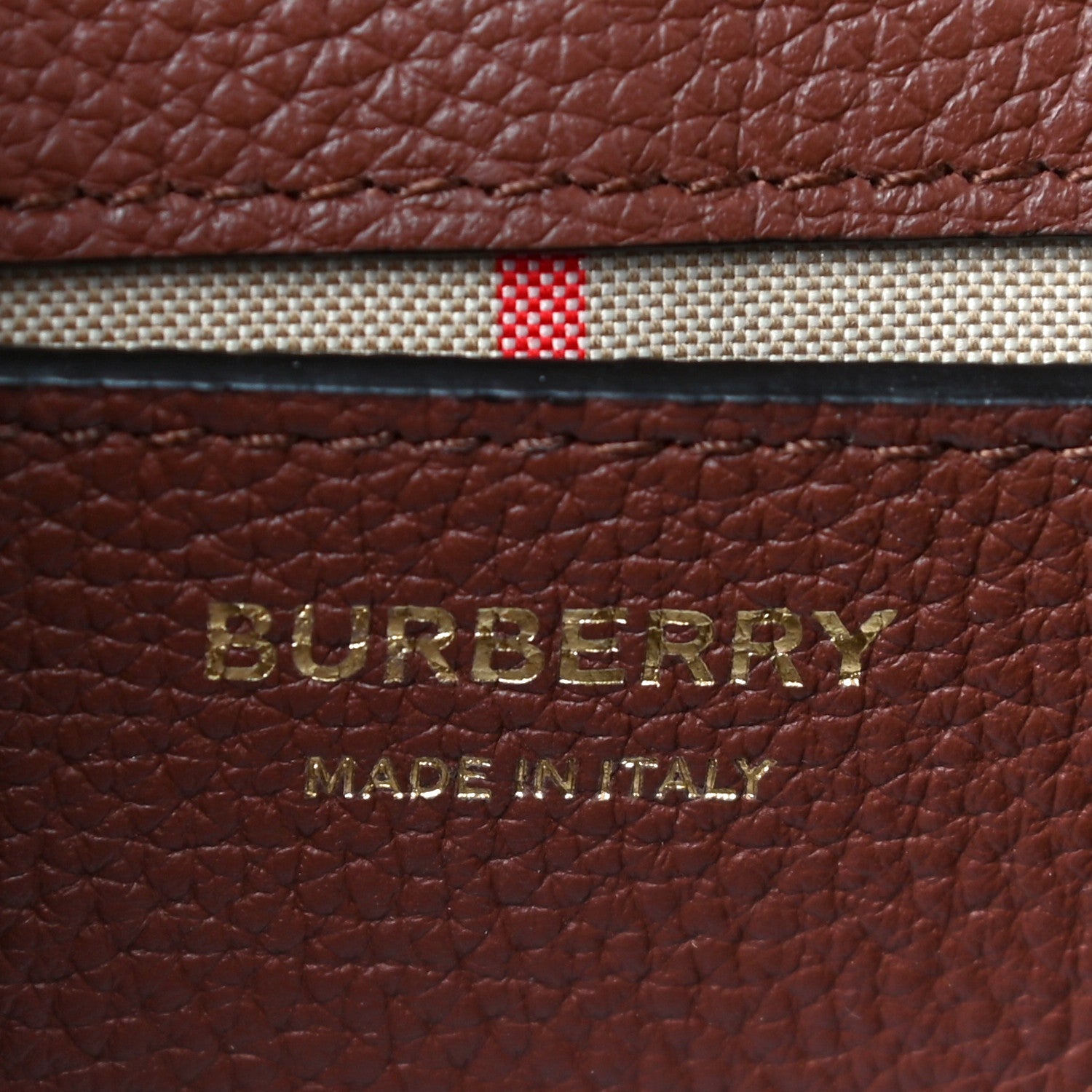 Burberry Calfskin Vintage Check Note Crossbody Bag Tan 5 of 8