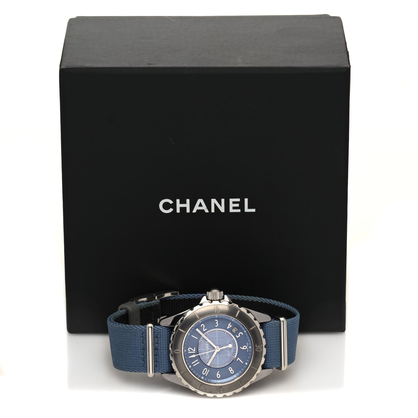 Titanium Ceramic Nylon 38mm J12 Automatic Watch Blue