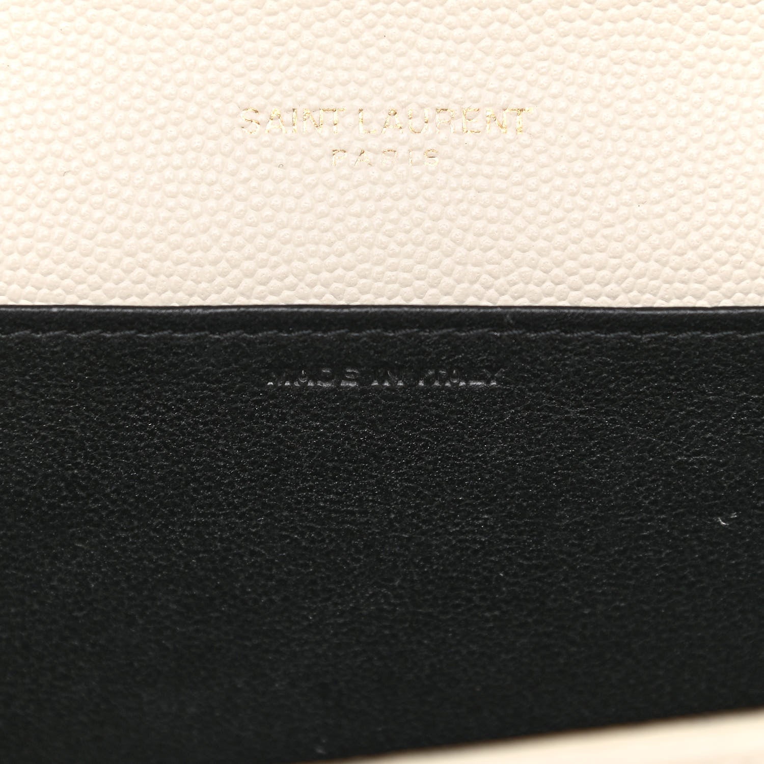Saint Laurent Grain De Poudre Monogram Uptown Chain Wallet Crema Soft 9 of 11
