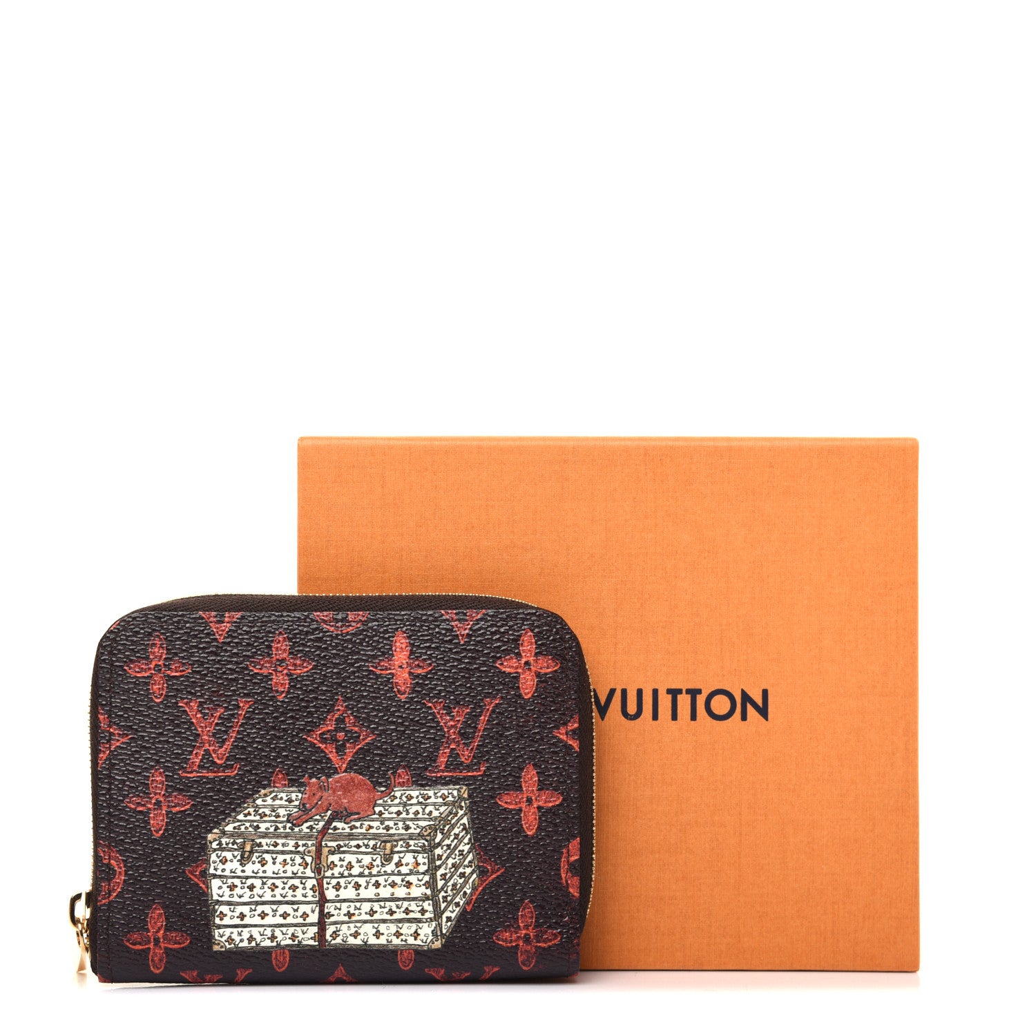 Louis Vuitton Catogram Zippy Coin Purse Marron 14 of 14