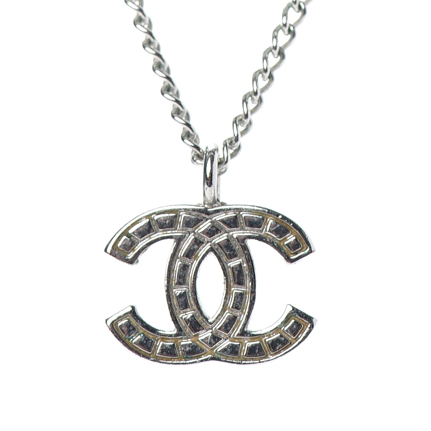 Chanel CC Necklace Silver 3 of 5