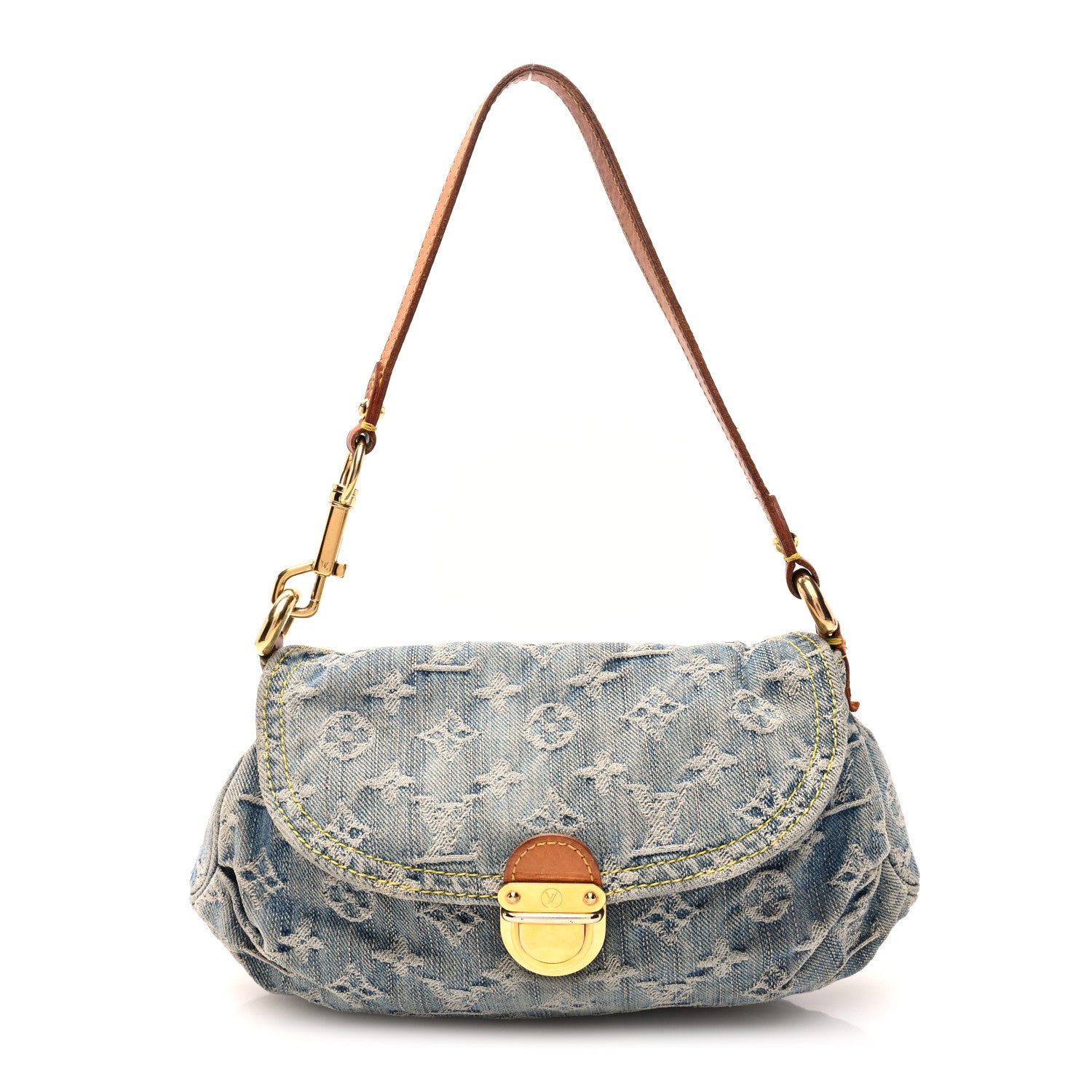 Louis Vuitton Monogram Denim Mini Pleaty Blue 1 of 9