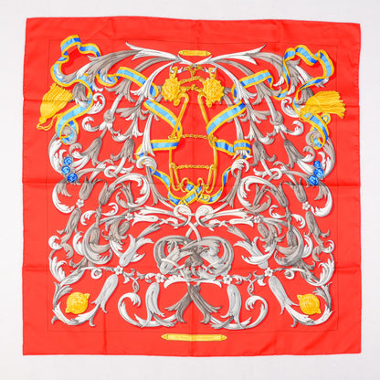 Hermes Silk Le Mors A La Conétable Scarf 90 2 of 6
