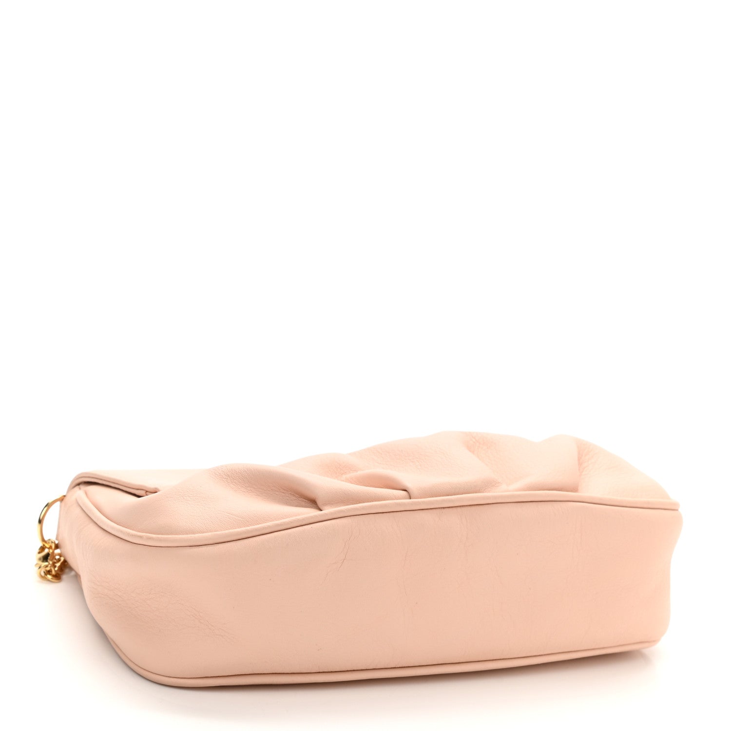Fendi Vitello Flamingo Enamel Fendista Pouchette Crossbody Rosa Plaster 4 of 10
