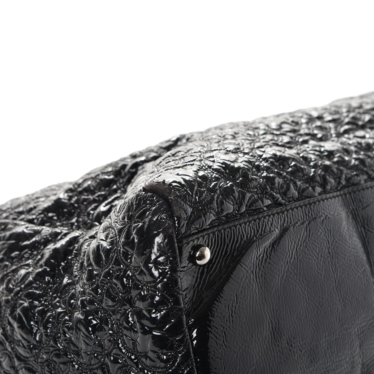 Chanel Vinyl Rock in Moscow Tote Black 8 of 13
