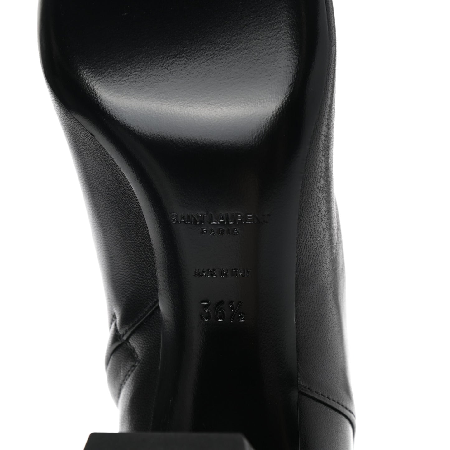 Nappa Loulou Ankle Zip Boot 36.5 Black