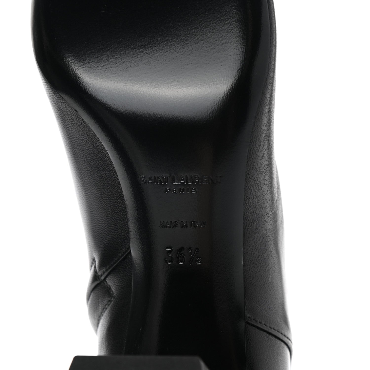 Saint Laurent Nappa Loulou Ankle Zip Boot 36.5 Black 6 of 16