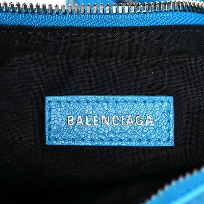 Balenciaga Agneau Arena Le Cagole Shoulder Bag XS Cyan 6 of 11