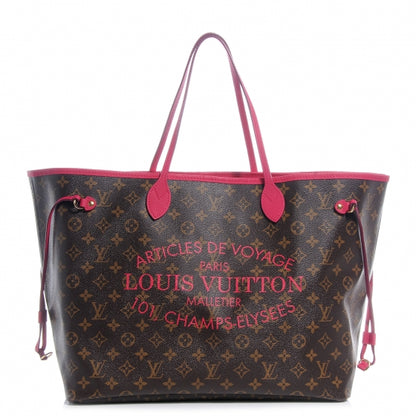 Louis Vuitton Monogram Articles de Voyage Ikat Neverfull GM Rose Indien 1 of 7
