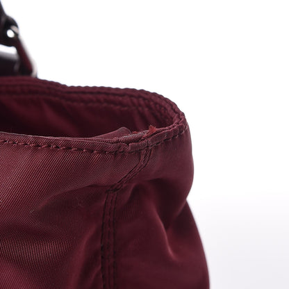 Prada Tessuto Nylon Vitello Tote Granato 12 of 12