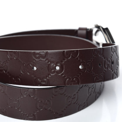 Gucci Guccissima Square G Belt 90 36 Brown 5 of 6