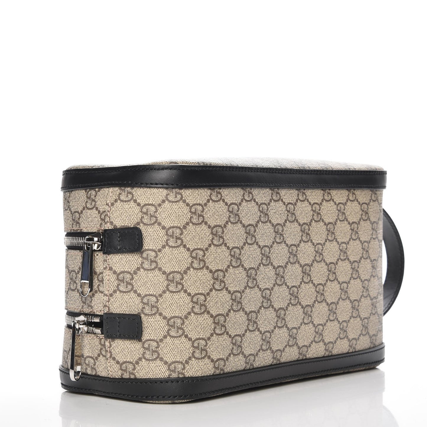 GG Supreme Monogram Toiletry Case Black