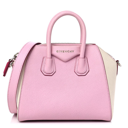 Givenchy Sugar Goatskin Mini Tri-Color Antigona Bright Pink White Fuchsia 1 of 10
