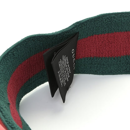 Gucci Vinyl Web Visor L Green Red 5 of 7