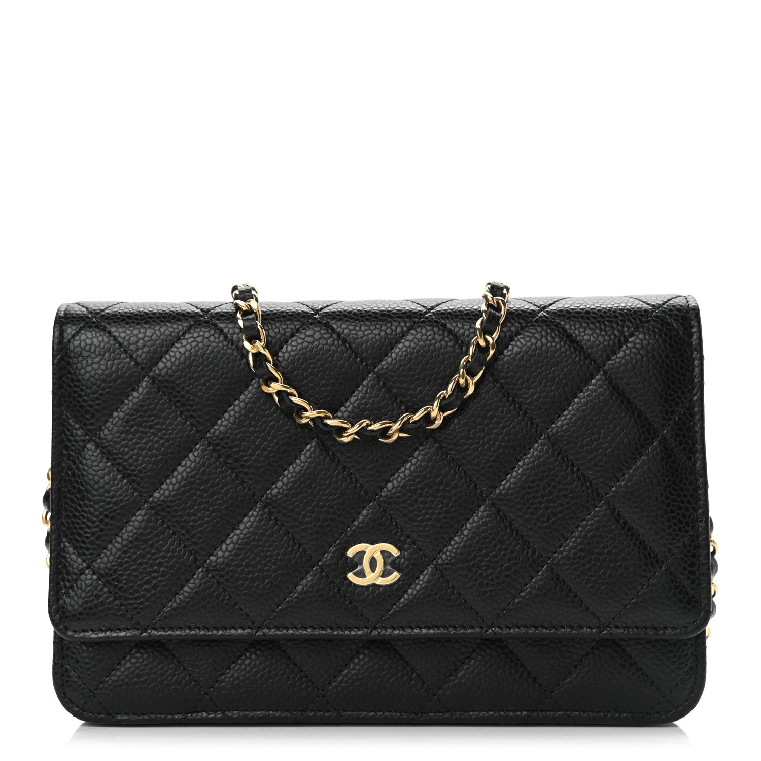 Chanel Caviar Quilted Wallet On Chain WOC Black 1 of 11