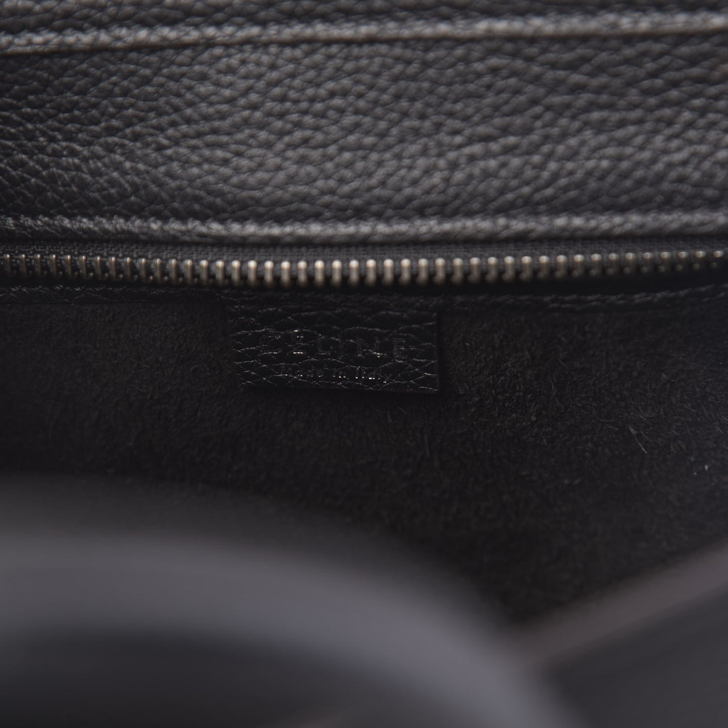 Drummed Calfskin Nano Luggage Black