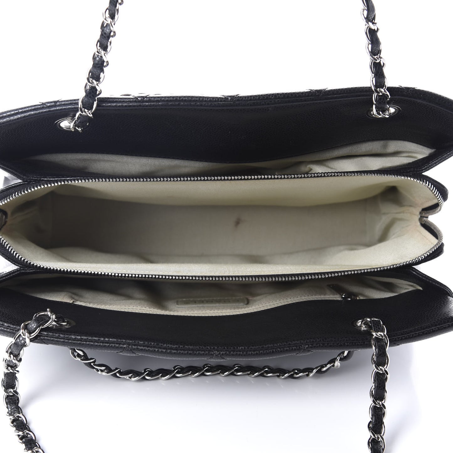Caviar Quilted Timeless CC Soft Tote Black