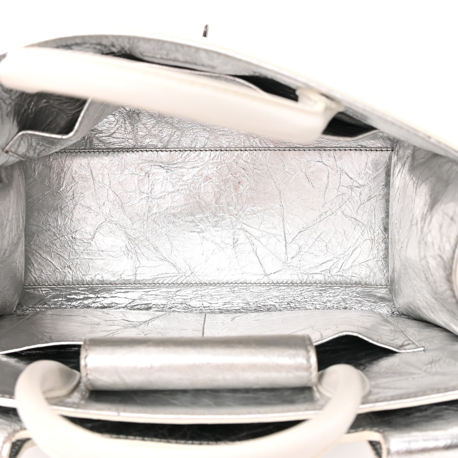 Christian Dior Metallic Calfskin Medium Diorever Flap Silver 5 of 22