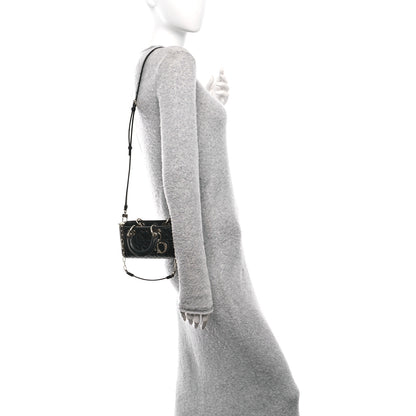 Christian Dior Lambskin Cannage Dioramour Micro Lady D-Joy Black 2 of 10