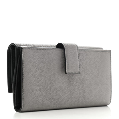 Alexander McQueen Calfskin Skull Continental Wallet Grey 3 of 8
