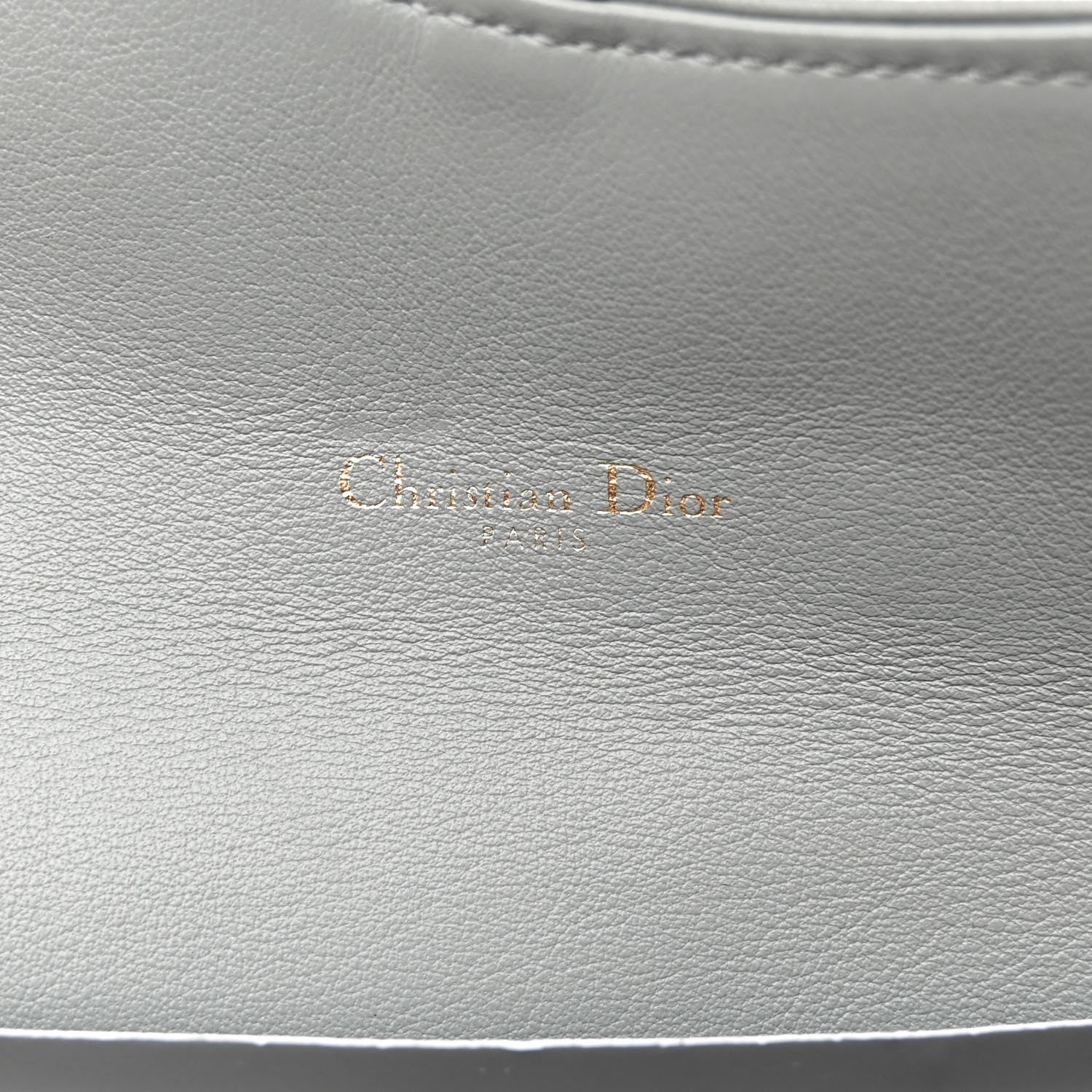 Christian Dior Oblique Saddle Chain Long Wallet Grey 7 of 10