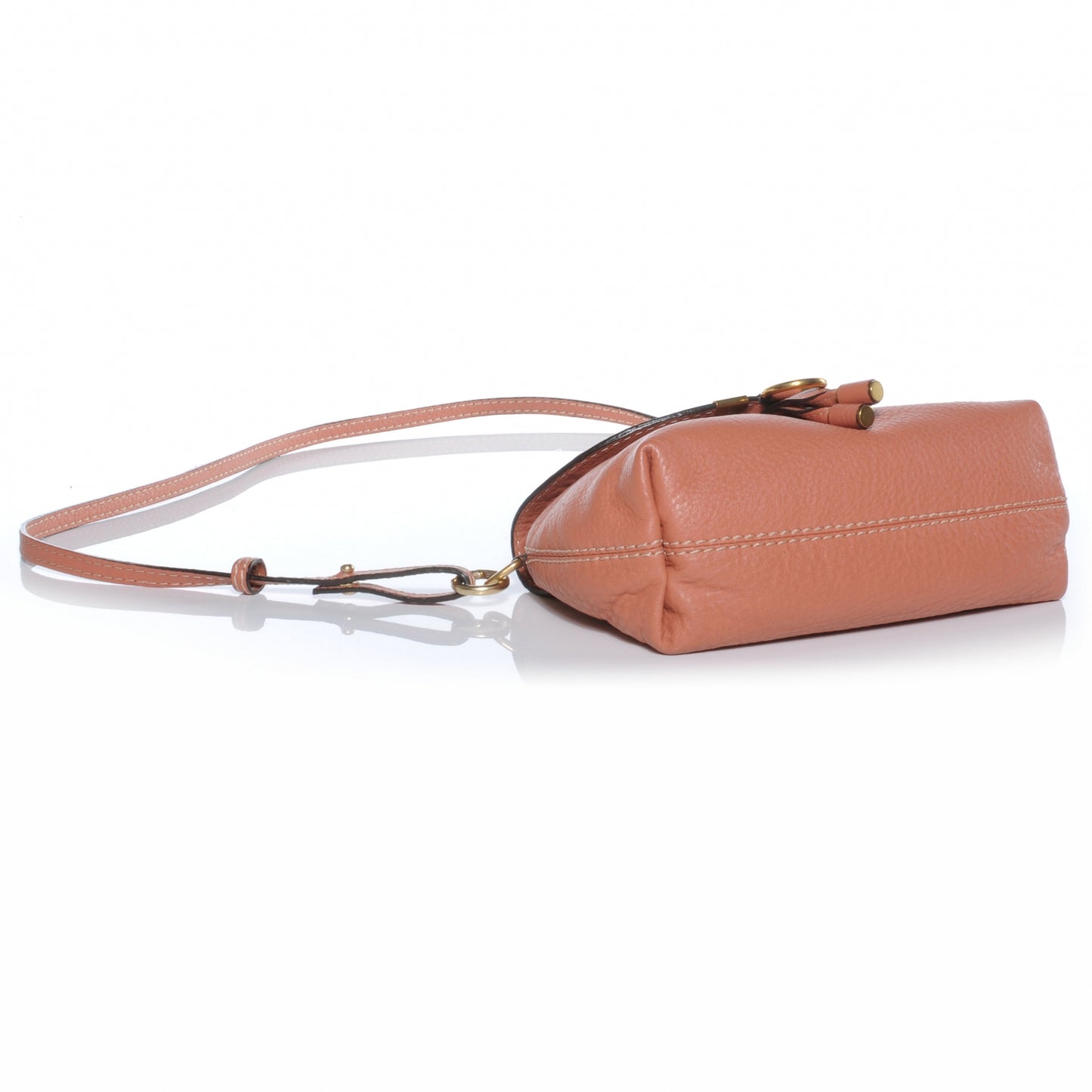Calfskin Small Marcie Crossbody Bag Coral