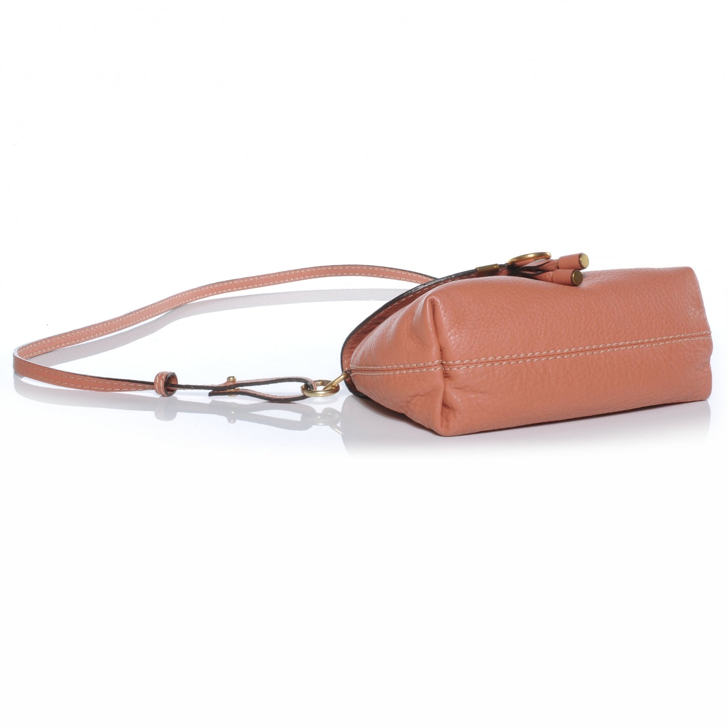 Chloe Calfskin Small Marcie Crossbody Bag Coral 4 of 8