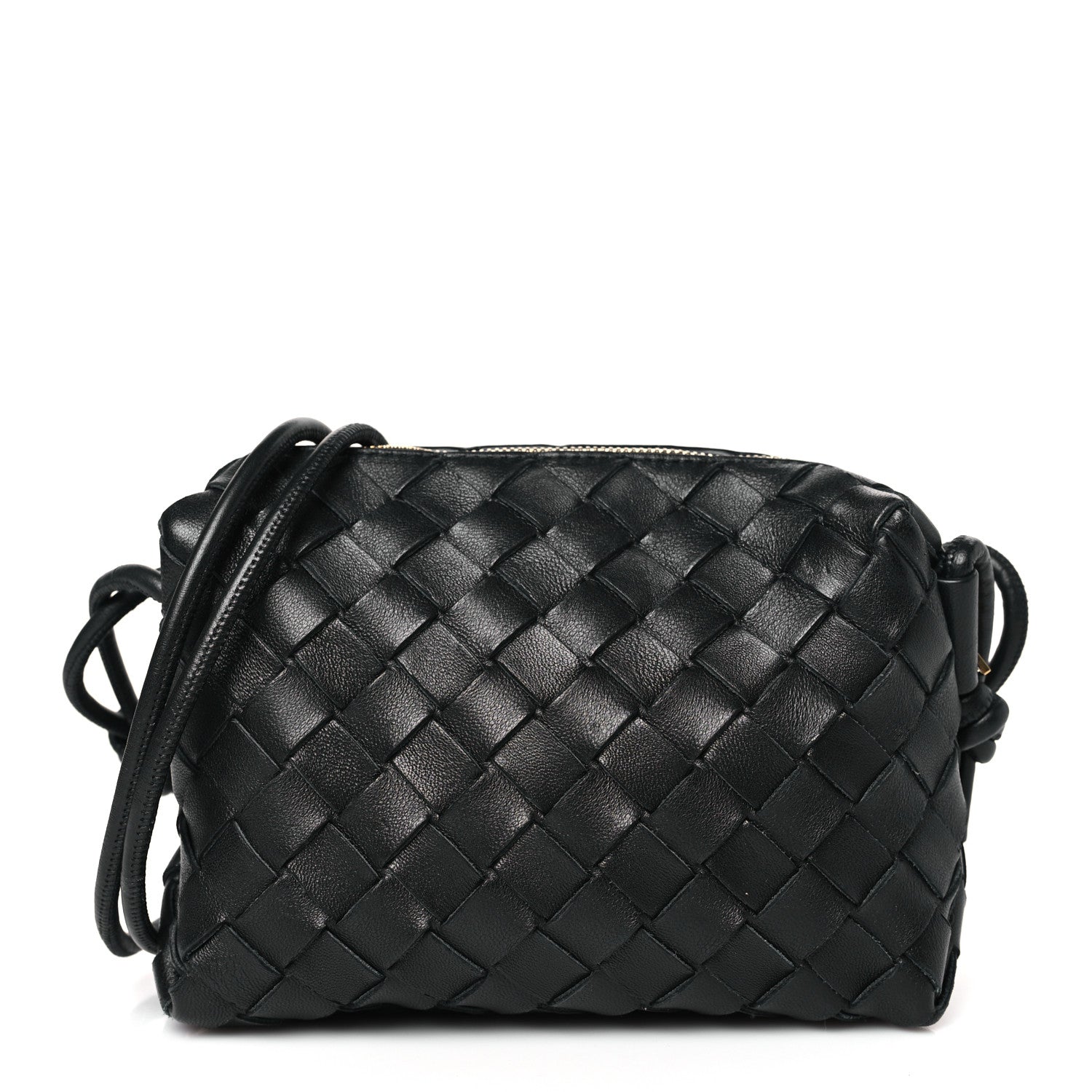 Bottega Veneta Nappa Intrecciato Mini Loop Camera Bag Black 1 of 8