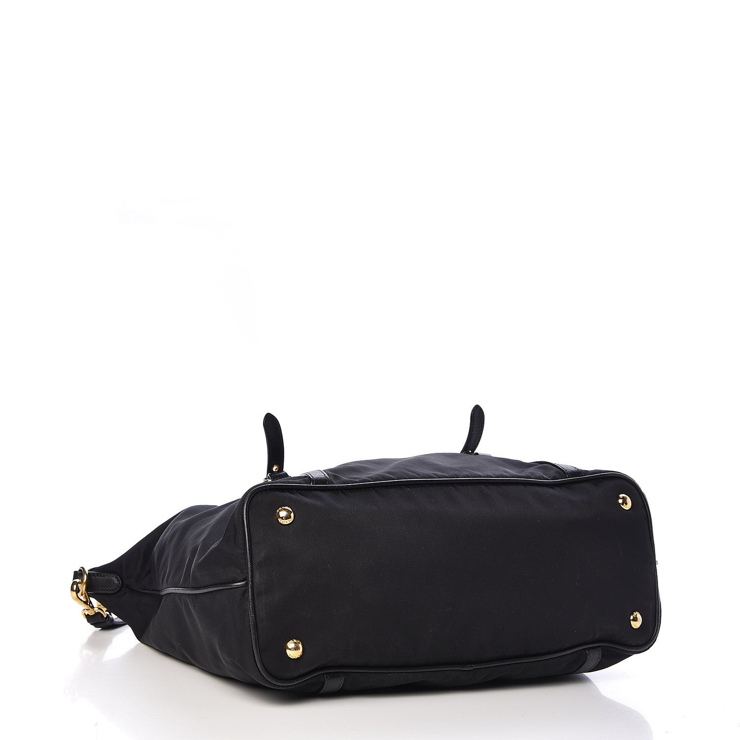 Prada Tessuto Nylon Saffiano Tote Black 4 of 12