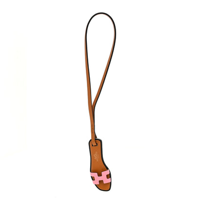Hermes Epsom Butler Calfskin Hunter Oran Nano Bag Charm Rose Confetti Sable 1 of 4