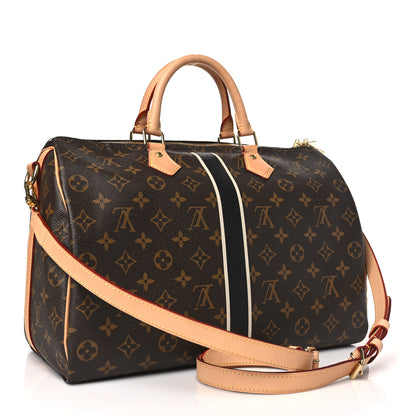 Louis Vuitton Monogram My LV Heritage Speedy Bandouliere 35 Black White 3 of 9