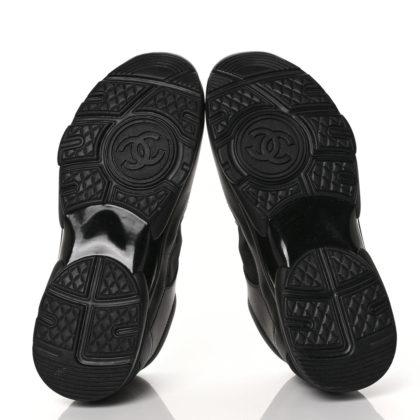 Calfskin Lambskin CC Uniform Sneakers 40 Black