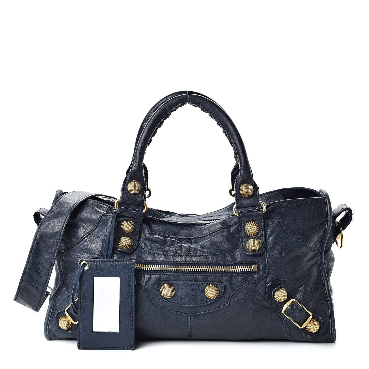 Balenciaga Chevre Giant 21 Gold Hardware Part Time Marine 1 of 35