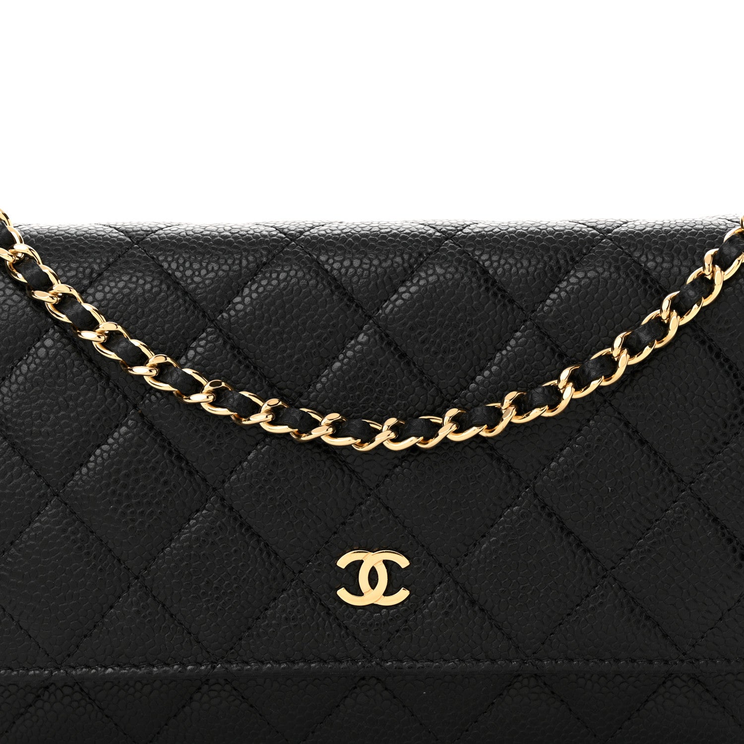 Chanel Caviar Quilted Wallet on Chain WOC Black 8 of 16